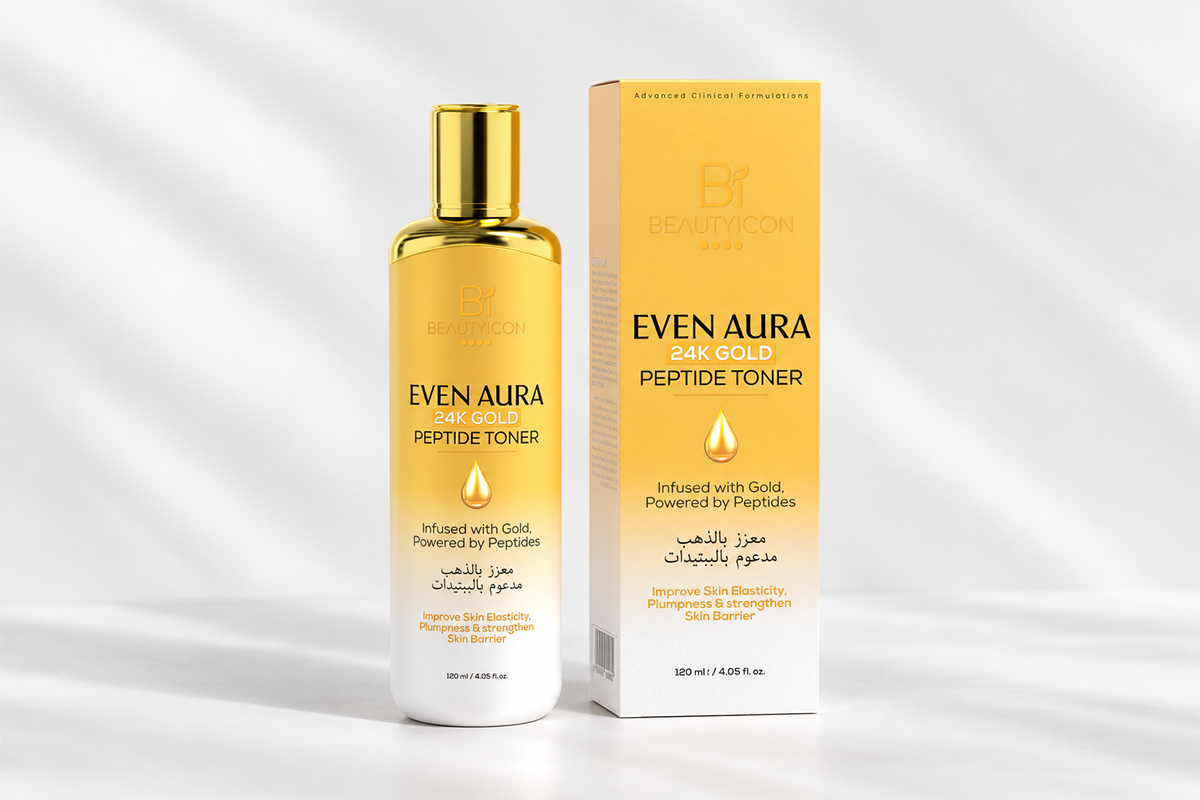 Even Aura 24K Gold Peptide Toner: The Glow-Boosting Step Your Skincare Routine Needs