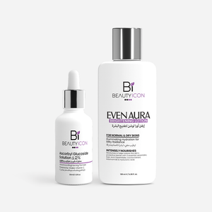 Brightening Glow Kit – Vitamin C + Even Aura Lotion