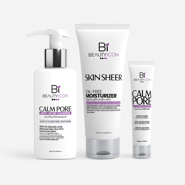 Cleanser + Acne Gel + Oil-Free Moisturizer