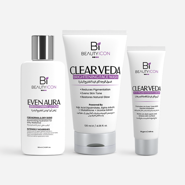 Clear Veda Complete Glow System – 3-Step Brightening Routine