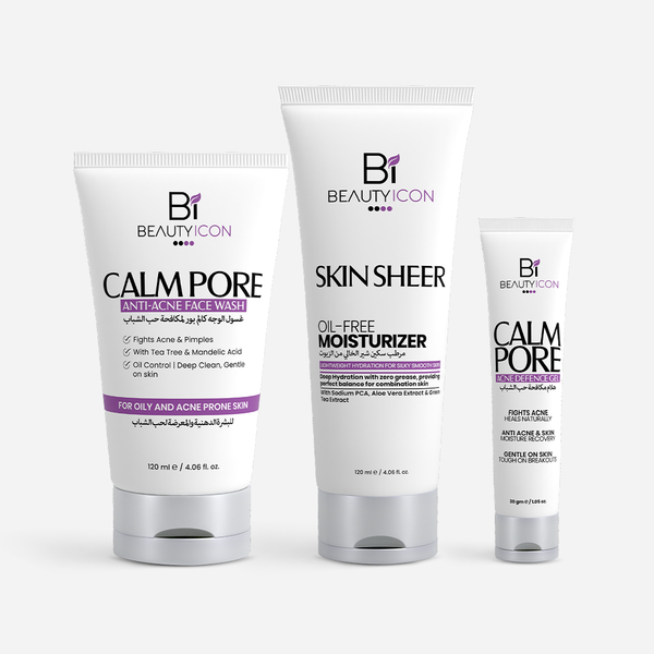 Facewash + Acne Defence Gel + Oil-Free Moisturizer