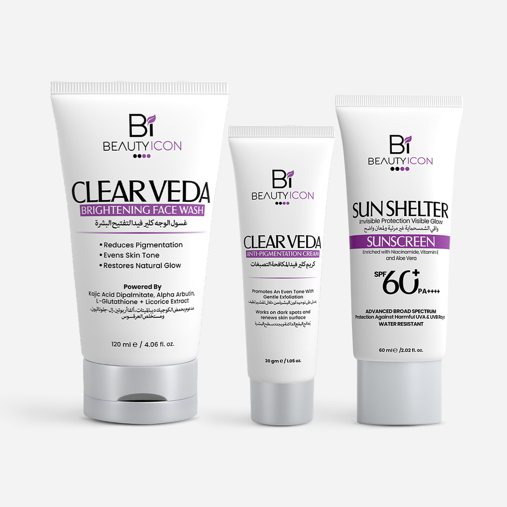 Pigmentation Repair Trio (Face Wash+ Cream+ Sunshelter)