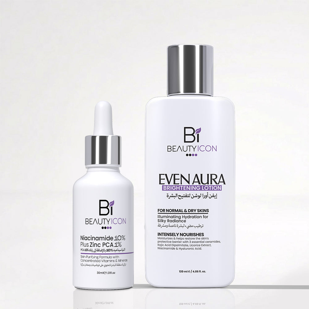 Acne Control Kit – Niacinamide + Even Aura Brightening Lotion